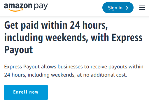 亚马逊Express Payout